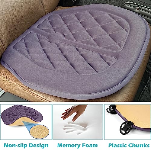 Big Ant Car Seat Cushion, Comfort Memory Foam Driver Seat Cushion Improve Driving View, Sciatica and Lower Back Pain Relief, Seat Cushions for Car Seat Driver, Home Office Chair, Wheelchair - Gray - color: Grey