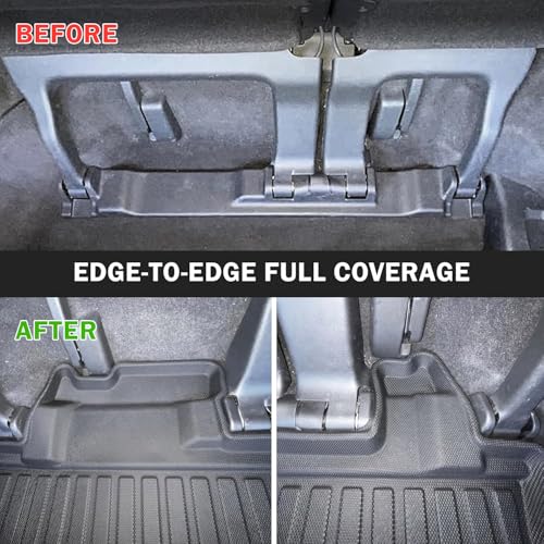 KUST Cargo Trunk Mat for Toyota Sienna 2021-2026 (with Spare Tire), Rear Trunk Cargo Liner All Weather Protection, TPE Rubber Raised Edge - size: For 2021-2026 Sienna | Trunk Mat