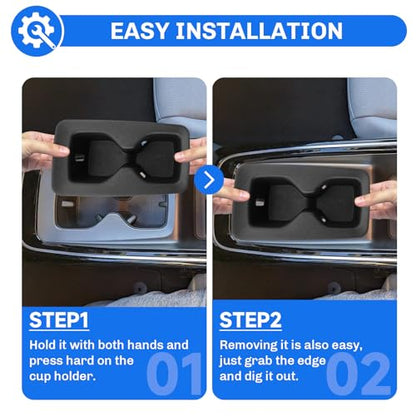 for 2023-2025 2026 Volkswagen ID.4 Accessories 2024 2025 2026 VW ID.4 Cup Holder Insert TPE Cup Holder Limiter Drink Holder Adapter Non-Slip Drink Stopper Stabilizer - color: 2023-2025 2026 VW ID.4 Cup Holder Limiter