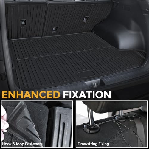 Cargo Mat for 2022-2026 Hyundai Tucson Gas, Full Coverage All Weather Trunk Cargo Liner with Backrest Protectors for Tucson Accessories