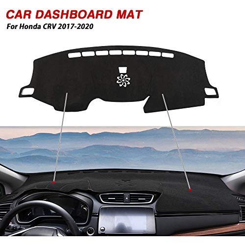 Cartist Suede Dash Mat Cover for Honda CR-V CRV 2017-2022 Dash Cover Nonslip Dashboard Mat Protector Sunshade No Glare - size: dash mat for Honda CR-V 2017-2022