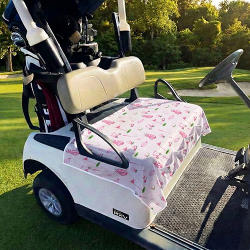 Golf Cart Seat Covers Golf Cart Seat Towel Blanket Group - color: Pink golf club 4 Pockets