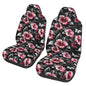 Red Floral Seat Covers Universal Fit Most Cars SUVs Trucks Vans Hibiscus Flowers Front Bucket Seats Protector Keep Clean from Sweat Dirt Gray Hawiin Aloha Leaf Seat Covers - color: Red Floral