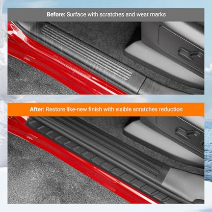 powoq 8Pcs Door Sill Protectors Compatible with 2019-2026 Dodge Ram 1500 Door Sill Guard Threshold Protector Entry Guard Replacement for 2019-2026 Dodge Ram 1500 Accessories - size: Compatible with 2019-2026 Dodge Ram 1500