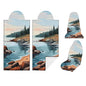 2 Pack Car Seat Towel Covers, Sweat Protector for Front Seats, Premium Thickened Microfiber with Acadia National Park, Breathable & Quick Dry, Slip-on Headrest Pocket for Gym Running Universal Fit - color: Acadia National Park