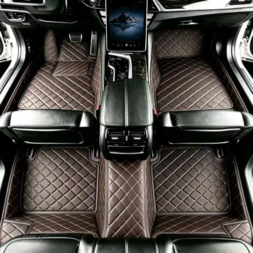 Customize Floor Mats for Cars fit 98% Sedans SUV Sports, Custom Automotive Floor Mat Fit Truck All Weather Car Protection Pads Non-Slip Auto Interior Mats (Coffee) - color: Coffee