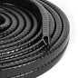 Universal Car Door Guards 66Ft(20M), Rubber U Shape Edge Trim Protection Strip, Black No-Glue Design Fits Most Vehicles - size: 66FT