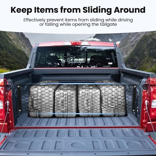 Canvcle Trunk Cargo Net for 2022-2025 2026 Ford Maverick Accessories Envelope Style Mesh Trunk Net Organizer and Storage Stretchable Adjustable Elastic Nylon Rear Cargo Netting with Hooks - style: for Ford Maverick