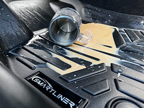 SMARTLINER Custom Floor Mats 2 Row Liner Set Compatible with 2022-2025 Nissan Frontier - color: Nissan Frontier 2022 - 2025