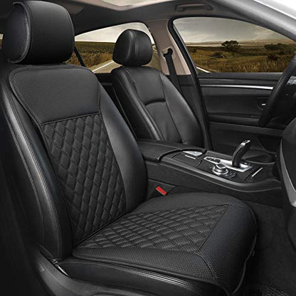 Black Panther Car Seat Cover, Luxury Car Protector, Universal Anti-Slip Driver Seat Cover with Partial Backrest Coverage (Middle Part Only) (1 Piece, Black) - color: 1Piece-Black