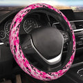 Camouflage Camo Pink Universal Steering Wheel Covers, Cute Car Accessories for Women Girls Car Truck - color: Camouflage Camo Pink