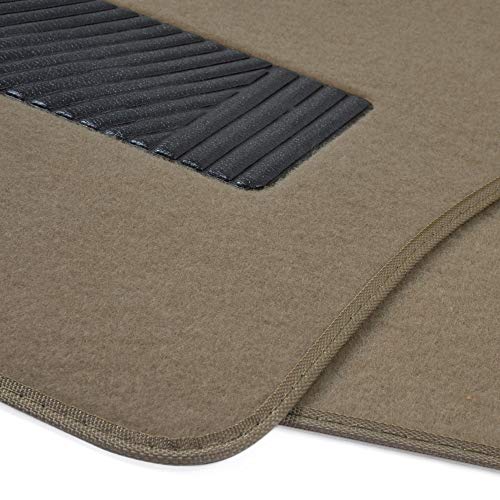 Motor Trend Premium Inter-Lock Backing Carpet Car Floor Mats - Front & Rear, Thick & Durable Auto Protection, Fits Most Cars Truck SUV Coupe Sedan