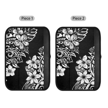 2 Pack Polynesian Hibiscus Car Seat Belt Covers Ultra Cozy Plush Shoulder Strap Pad, Non-Slip Seatbelt Cushion Protector for Neck, Universal Fit for Car Truck SUV, Hawaiian Car Accessories