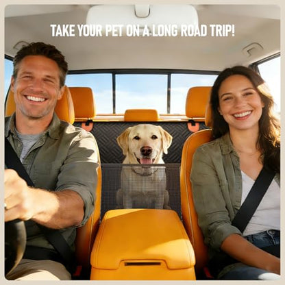 Dog Car Seat Cover for Back Seat, Hard Bottom Back Seat Extender, Back Seat Pet Cover for Dogs - Supports 400lbs, Back Seat Pet Cover, Dog Hammock for Full-Size Trucks/SUVs - size: Full-size Truck/SUV