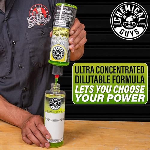 Chemical Guys Foaming Citrus Fabric Clean Drill Brush Kit - High Foaming Stain and Odor Remover, Upholstery, Floor Mat & Car Carpet Cleaner, Deep Cleans & Deodorizes, Citrus Scent - 16 fl oz - size: 16 Fl Oz Drill Brush Kit