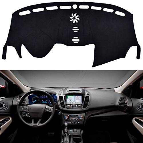 Dashboard Dash Board Cover Mat Carpet Compatible with 2014-2019 Escape(Large Display in the Middle)