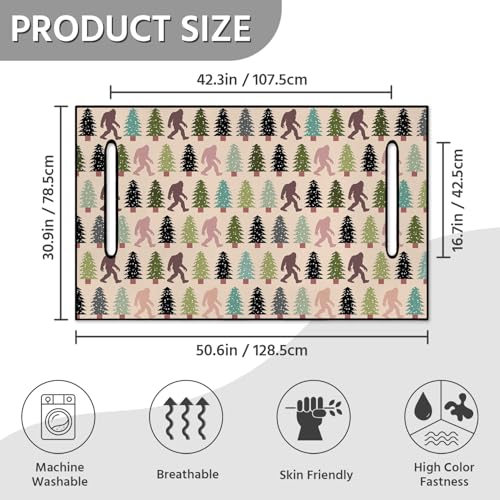 Golf Cart Seat Covers, Universal Golf Cart Seat Towel Blanket for Yamaha, EZGO, Club Car, Icon and More 2-Seat Carts, 100% Microfiber Keeps Seat Comfortable and Clean - color: bigfoot