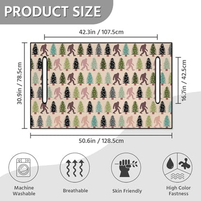Golf Cart Seat Covers, Universal Golf Cart Seat Towel Blanket for Yamaha, EZGO, Club Car, Icon and More 2-Seat Carts, 100% Microfiber Keeps Seat Comfortable and Clean - color: bigfoot