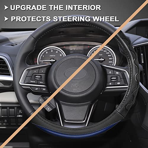 GIANT PANDA Steering Wheel Cover for Subaru Forester, Car Steering Wheel Cover for Subaru Outback and Crosstrek - Blue - color: Blue