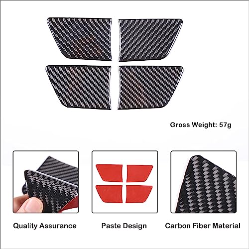 Toyota Tundra/Sequoia 2022-2024 Non-Marking Car Door Bowl Protector - Real Carbon Fiber 3D Sticker, Scratch Protective Film - size: Inner Door Handle Bowl Sticker