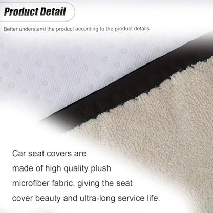 ZIMISI Waterproof Car Seat Covers, Non-Slip Towel Front Seat Covers, Sweat Car Seat Protector Cover for Gym Workout, Yoga, Running, Swimming, Beach & Hiking (Beige) - color: Beige