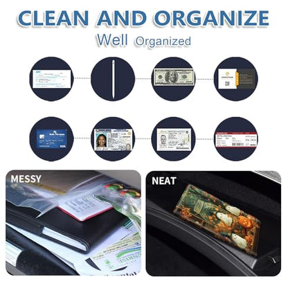 Car Registration and Insurance Holder for Women Men,Automobile License Document Card Holders Vehicle Glove Box Organizer Leather Accessories Driver Essential,Halloween Ghosts Pumpkins - color: Halloween Ghosts Pumpkins