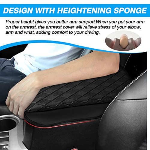 FIILINES Center Console Cover for Toyota 4Runner 2010-2024, Armrest Cover Pad Cushion 4Runner Accessories Armrest Cover Anti-Scratch Black - size: For Toyota 4Runner 2010-2024