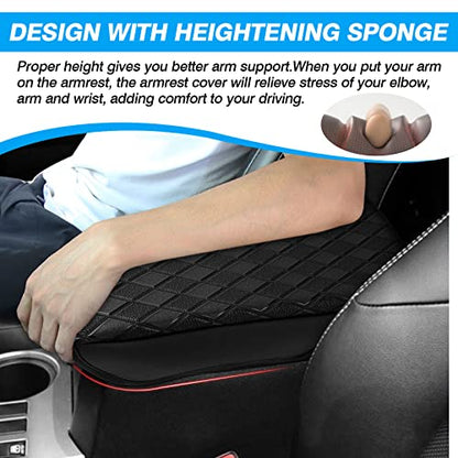 FIILINES Center Console Cover for Toyota 4Runner 2010-2024, Armrest Cover Pad Cushion 4Runner Accessories Armrest Cover Anti-Scratch Black - size: For Toyota 4Runner 2010-2024