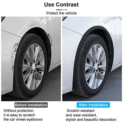 20Ft Car Wheel Arch Trim, Fender Flares Arches Wing Expander Car Wheel Eyebrow Anti-Collision Strip for Pickup SUV Fender Flare Edge Trim (3CM) - size: 3CM