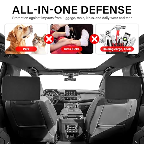 2-Pack Rear Seat Screen Protectors for 2021-2025 2026 Cadillac Escalade/GMC Yukon/Chevrolet Tahoe Suburban Storage Models, Neoprene Shockproof Covers Anti-Scratch Dust & Impact