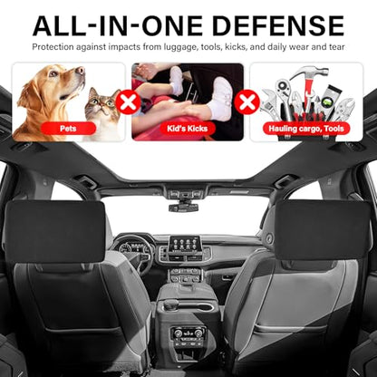 2-Pack Rear Seat Screen Protectors for 2021-2025 2026 Cadillac Escalade/GMC Yukon/Chevrolet Tahoe Suburban Storage Models, Neoprene Shockproof Covers Anti-Scratch Dust & Impact
