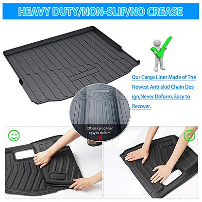 Powerty Trunk Mat for 2018-2023 2024 BMW X3 G01 Accessories Cargo Mats TPO All Weather Cargo Liner Heavy-Duty Trunk Liners (Not Fit X3 xDrive 30e) - size: BMW X3 Cargo Mat 18-24