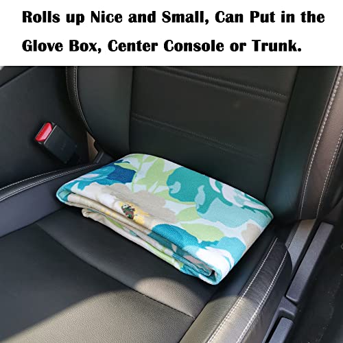 Car Seat Cover Protector Front Seats,for Gym Workout,Running,Swimming,Beach and Hiking,Waterproof Sweat Towel Bucket Seat Covers for Cars SUV Trucks (Chrysanthemum, 1Pcs)