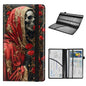 Car Registration and Insurance Holder for Women Men,Automobile License Document Card Holders Vehicle Glove Box Organizer Leather Accessories Driver Essential,Red Rose Skull Art - color: Red Rose Skull Art