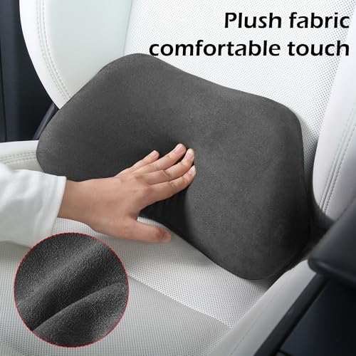 Lumbar Support Pillow for Car, Ergonomic Memory Foam Back Cushion for Driving, Seat Office Chair, Gaming Chair, Lower Back Support for Back Pain Relief, Black, 1 Pack - color: Black, size: Lumbar 1P