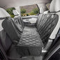 4Knines Dog Hammock for Cars, SUVs, and Small Trucks with Mesh Window (Regular, Black) – Rear Seat Cover for 60/40 Split Bench w/Armrest & Seatbelt Access – Heavy Duty, Waterproof, Easy to Install - color: Black