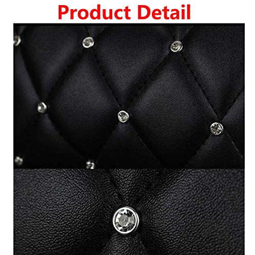 2 Pcs Car Seat Belt Pads, Crystal Rhinestone Auto Seatbelt Cover, PU Leather Shoulder Strap Covers Bling Bling for Lady Girls Universal Fit (2 pcs Seat Safety Belt Pads) - color: 2 pcs Seat Safety Belt Pads