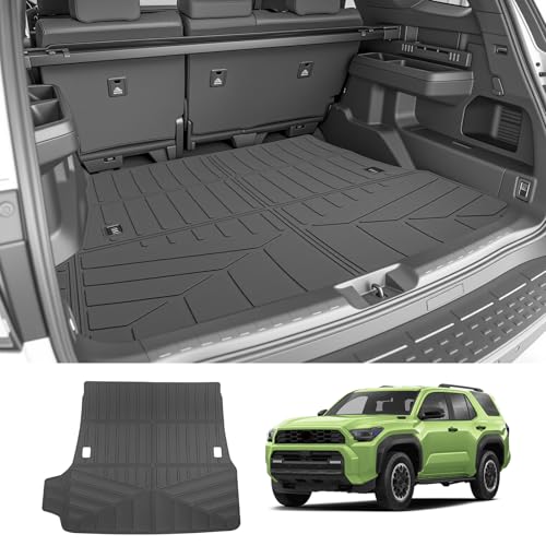 Trunk Mat for 2025 2026 Toyota 4Runner 5 Seats Gas, Rear Cargo Mat All Weather TPE Protector Trunk Liner Accessories(Not for Hybrid EV/i-Force MAX) - size: 5Seats-Trunk Mat
