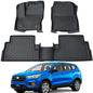 All Weather Rubber Car Floor Mats 2013-2019 Escape & 2013-2018 C-Max, Full Set Includes 1st and 2nd Rows Maximum Coverage, Laser Measured, Non Slip - size: 2013-2019 Escape