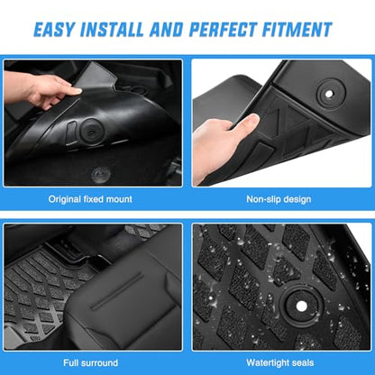 Nilight TPE Floor Mats for Subaru Outback Legacy 2010 2011 2012 2013 2014 All Weather Custom Fit Heavy Duty Floor Liners - color: 2010-2014 Subaru Outback Legacy