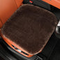 Faux Fur Car Seat Cushion 20 Inch, 18mm Medium Pile Seat Pad with Non-Slip TPE Backing for Cars, SUVs, Trucks, Office Chairs, Brown - color: Brown