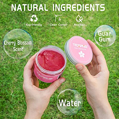 TICARVE Car Cleaning Gel Detailing Putty Car Putty Auto Detailing Tools Car Interior Cleaner Cleaning Slime Car Accessories Keyboard Cleaner Rose/NT WT: 5.6 oz (160 gr) - color: Rose Red 1 Pack