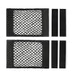 ZMD 2Pcs Universal Mesh Cargo Net with Adhesive Tape, 9.8x15.7in Small Cargo Car Storage Net RV Storage Netting Mesh Pocket Net Wall Sticker Organizer for Car Rv Trunk Boat (Black) - size: 15.7 x 9.8 Inches