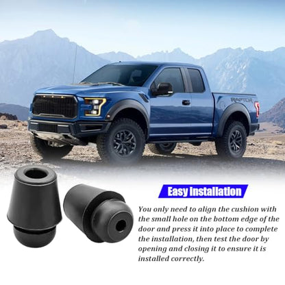 10PCS Car Door Damper Buffer Pad, Rubber Front Rear Door Edge Guard Cushion Overslam Stopper, Automotive Bumper Protector Soundproof Shock Absorber, Universal for Most Vehicles