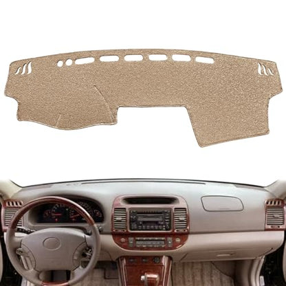 Dash Cover Mat Custom Fit for Toyota Camry 2002 2003 2004 2005 2006 with Cutout for Sensors and Dash Speakers, Dashboard Cover Pad Carpet(02-06 Beige) J40 - color: 02-06 Beige