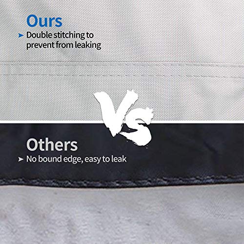 iCOVER Center Console Boat Cover, 600D Heavy Duty Marine Grade Waterproof Tear Resistant Boat Covers, Fits Boats 17'-19' Long Beam Width up to 102", Trailerable Boat Cover with Support Pole, Grey - color: Grey, size: 17ft-19ft long and beam width up to 10