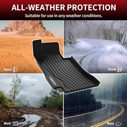 LASFIT Floor Mats for Mercedes Benz E Class 2017-2023 E300 / E350 / E400 / E450/ E43 AMG / E53 AMG / E63 AMG S (Fit Sedan & Wagon Only), All Weather TPE Floor Liners for E Class, 1st & 2nd Row - size: For Benz E Class 2017-2023 Sedan & Wagon