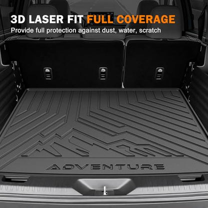 KUST Cargo Trunk Mat for Honda Passport 2026, Rear Cargo Liner for Passport Accessories All Weather TPE Rubber Car Mat Raised Edge - style: Passport 2026 │ Trunk Mat
