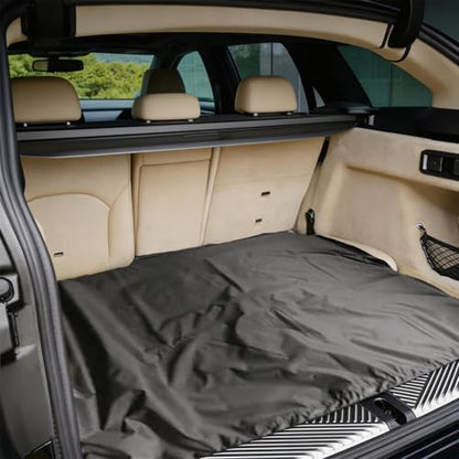 SUV Cargo Mat Liner, Universal All-Weather Trunk Mat, Heavy Duty Rear Cargo Cover for Sedans, Trucks and RVs, Car Interior Guard, Black