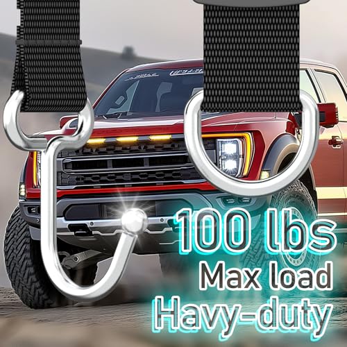 Car Headrest Hooks for Purse and Bags, Purse Holder for Car, Adjustable Back Seat Hanger, Metal Heavy Duty 100 lbs (D4) - style: D4